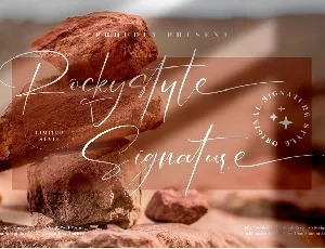 Rockystyle Signature font