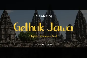 Gethuk Jawa font