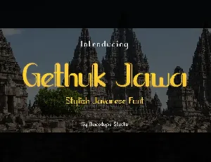 Gethuk Jawa font