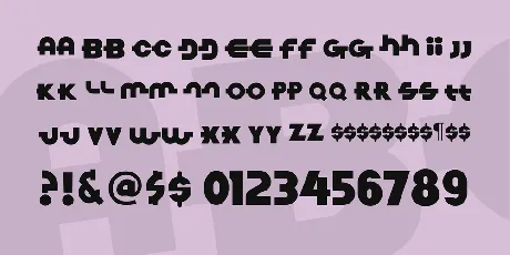 Link Parties font