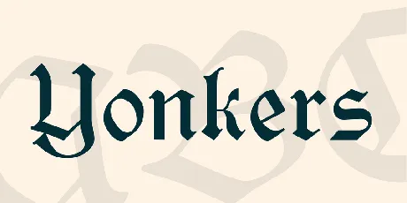 Yonkers font