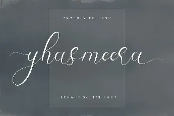 Yhasmeera Demo font