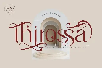 Thirossa font