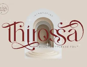 Thirossa font