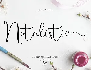 Notalistic Script font