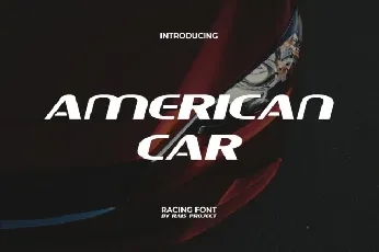 American Car font