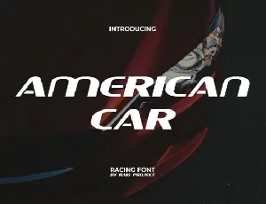 American Car font