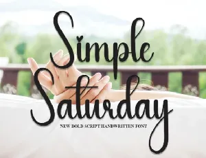 Simple Saturday Script Typeface font