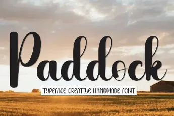 Paddock Script font