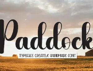 Paddock Script font