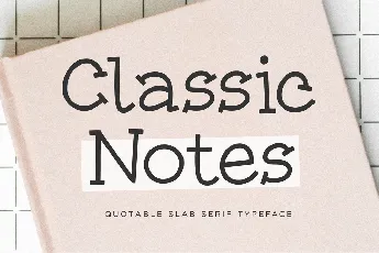 Classic Notes font