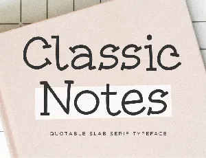 Classic Notes font