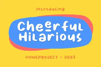 Cheerful Hilarious Display font