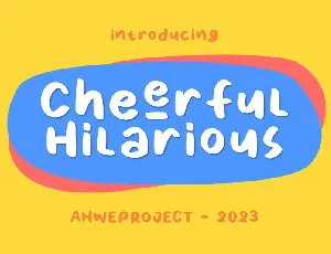 Cheerful Hilarious Display font