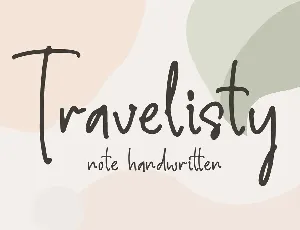 Travelisty font