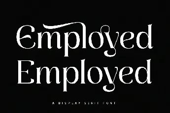 Employed font