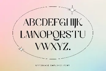 Employed font