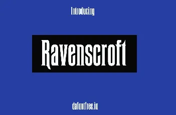 Ravenscroft font