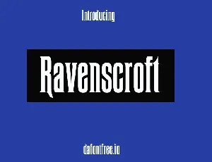 Ravenscroft font