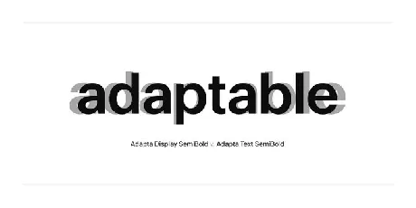 Adapta font