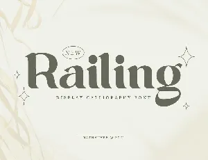 Railing font
