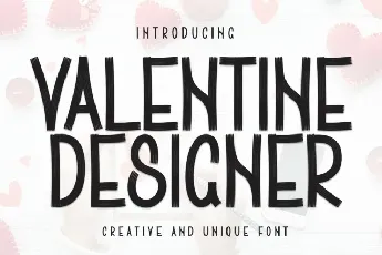 Valentine Designer Display font