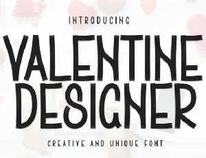 Valentine Designer Display font