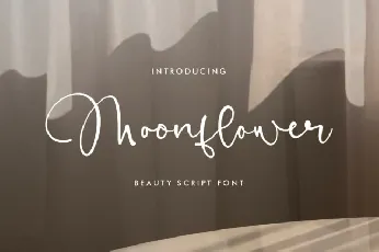 Moonflower font