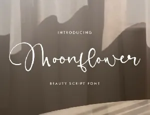 Moonflower font