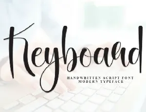 Keyboard Script font