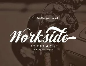 Workside Slant font