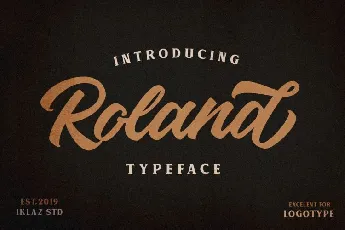 Roland Typeface font