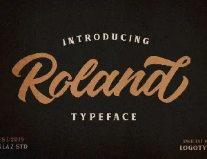 Roland Typeface font