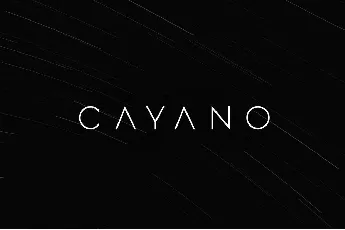 Cayano font