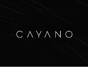 Cayano font