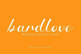 Bardlove Demo font