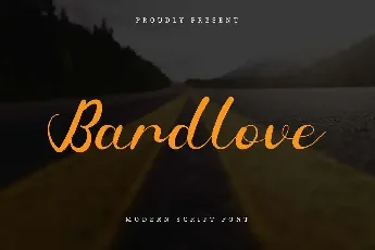 Bardlove Demo font