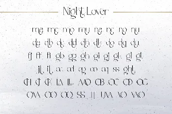 Night Lover Demo font