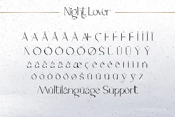 Night Lover Demo font