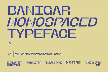 Banigar DEMO font