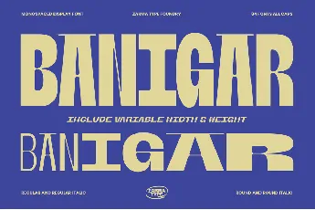 Banigar DEMO font