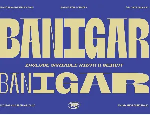 Banigar DEMO font