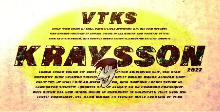 VTKS KRAYSSON font