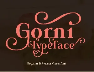 Gorni font