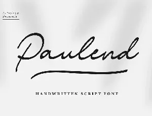 Paulend font