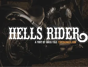 Hells Rider font