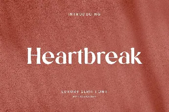 Heartbreak font