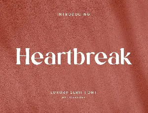 Heartbreak font