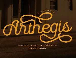 Arthegis font