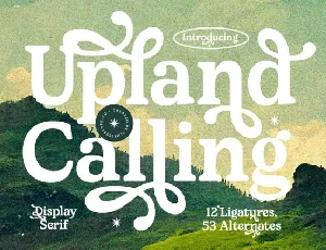 Upland Calling font